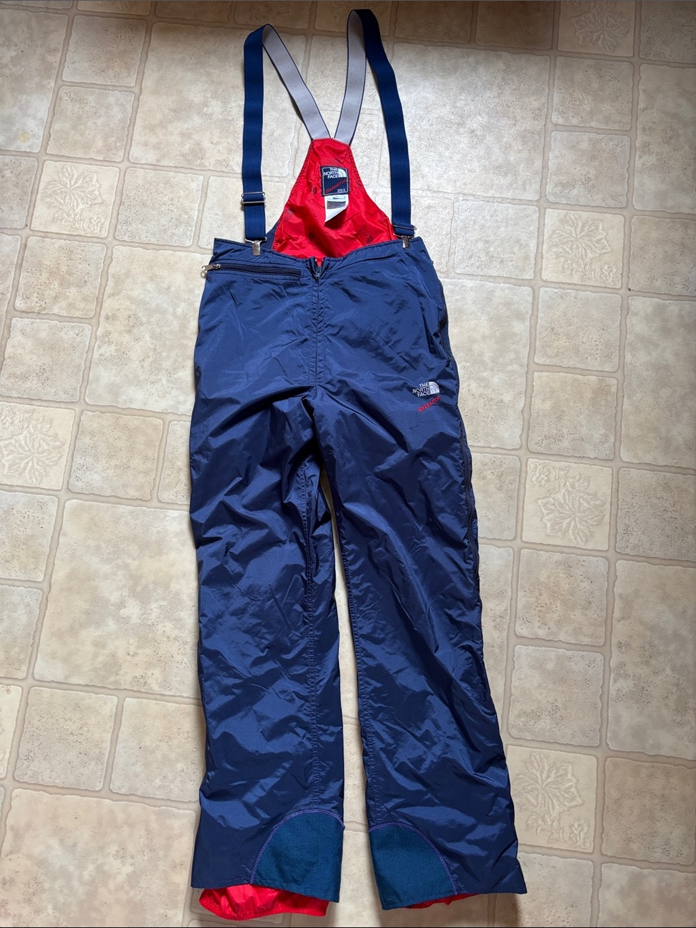 VTG Women’s NORTH FACE EXTREME Ski Bib Overalls Medium Gortex USA